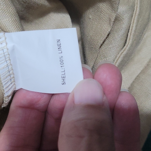 Dissh size 10 100% linen sand coloured harem pant - Picture 11 of 13